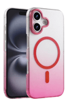 Apple iPhone 16 Glossy Magsafe Kapak - Pembe