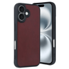 Apple iPhone 16 Kılıf Aras Deri Kapak - Bordo