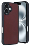 Apple iPhone 16 Kılıf Aras Deri Kapak - Bordo