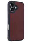 Apple iPhone 16 Kılıf Aras Deri Kapak - Bordo