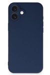 Apple iPhone 16 Kılıf First Silikon - Lacivert