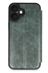 Apple iPhone 16 Kılıf Flip Cover - Koyu Yeşil