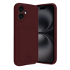 Apple iPhone 16 Kılıf Kelvin Kartvizitli Silikon - Bordo