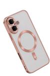 Apple iPhone 16 Kılıf Kross Magneticsafe Kapak - Rose