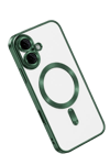 Apple iPhone 16 Kılıf Kross Magneticsafe Kapak - Koyu Yeşil