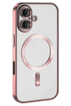 Apple iPhone 16 Kılıf Kross Magneticsafe Kapak - Pembe