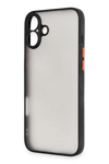Apple iPhone 16 Kılıf Montreal Silikon Kapak - Siyah
