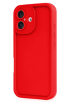 Apple iPhone 16 Kılıf Viera Silikon - Kırmızı