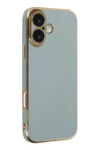 Apple iPhone 16 Kılıf Volet Silikon - Açık Yeşil