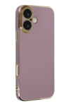 Apple iPhone 16 Kılıf Volet Silikon - Mor