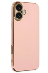 Apple iPhone 16 Kılıf Volet Silikon - Pembe