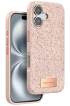 Apple iPhone 16 Plus Bright Simli Kapak - Pembe