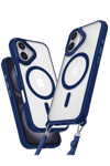 Apple iPhone 16 Plus Kılıf Enka Magsafe Silikon Kılıf - Lacivert