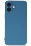 Apple iPhone 16 Plus Kılıf First Silikon - Mavi