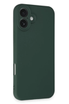 Apple iPhone 16 Plus Kılıf First Silikon - Koyu Yeşil