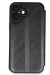 Apple iPhone 16 Plus Kılıf Flip Cover - Siyah
