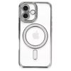 Apple iPhone 16 Plus Kılıf Joke Simli Magneticsafe Kılıf - Gri