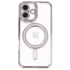 Apple iPhone 16 Plus Kılıf Joke Simli Magneticsafe Kılıf - Pembe