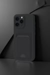 Apple iPhone 16 Plus Kılıf Kelvin Kartvizitli Silikon - Bordo