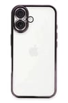 Apple iPhone 16 Plus Kılıf Lensli Silikon - Mor