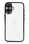 Apple iPhone 16 Plus Kılıf Lensli Silikon - Siyah