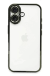 Apple iPhone 16 Plus Kılıf Lensli Silikon - Yeşil
