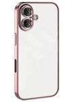 Apple iPhone 16 Plus Kılıf Lensli Silikon - Pembe