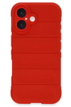 Apple iPhone 16 Plus Kılıf Optimum Silikon - Kırmızı