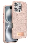 Apple iPhone 16 Pro Bright Simli Kapak - Pembe