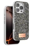 Apple iPhone 16 Pro Bright Simli Kapak - Gümüş