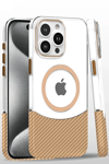 Apple iPhone 16 Pro Carbon Puzzle Magsafe Kapak - Desert