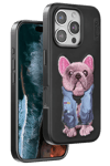 Apple iPhone 16 Pro Cute Desenli Kapak - Siyah