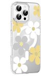 Apple iPhone 16 Pro Floral Magsafe Kapak - Sarı