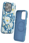 Apple iPhone 16 Pro Flower Series Magsafe Kapak - Mavi