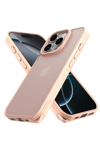 Apple iPhone 16 Pro Kılıf Elegant Kapak - Pudra