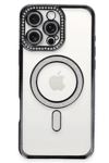 Apple iPhone 16 Pro Kılıf Joke Simli Magneticsafe Kılıf - Siyah