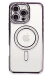 Apple iPhone 16 Pro Kılıf Joke Simli Magneticsafe Kılıf - Derin Mor
