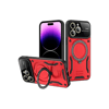Apple iPhone 16 Pro Kılıf Joy Lens Standlı Kapak - Kırmızı