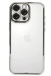 Apple iPhone 16 Pro Kılıf Lensli Silikon - Gümüş