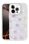Apple iPhone 16 Pro Lumi Desenli Kapak - Beyaz
