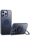 Apple iPhone 16 Pro Max Avatar 360 Dönen Magsafe Kapak - Lacivert