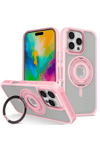 Apple iPhone 16 Pro Max Banza Magsafe Standlı Kapak - Pembe