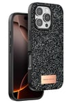 Apple iPhone 16 Pro Max Bright Simli Kapak - Siyah