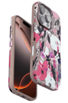 Apple iPhone 16 Pro Max Flower Series Magsafe Kapak - Pembe