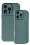 Apple iPhone 16 Pro Max Kılıf Auto Focus Karbon Kapak - Koyu Yeşil