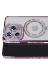 Apple iPhone 16 Pro Max Kılıf Joke Simli Magneticsafe Kılıf - Derin Mor