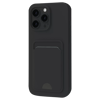 Apple iPhone 16 Pro Max Kılıf Kelvin Kartvizitli Silikon - Siyah