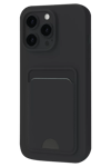 Apple iPhone 16 Pro Max Kılıf Kelvin Kartvizitli Silikon - Siyah