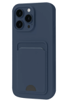 Apple iPhone 16 Pro Max Kılıf Kelvin Kartvizitli Silikon - Lacivert