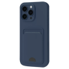 Apple iPhone 16 Pro Max Kılıf Kelvin Kartvizitli Silikon - Lacivert